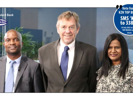 Standard Bank KZN Top Business Awards new date 27th July 2022