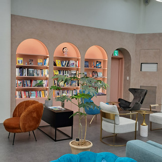 Convenience facilities:  Free Wi-Fi and rest areas  Space for cultural experience   Robot cafe  Services for VAT refund