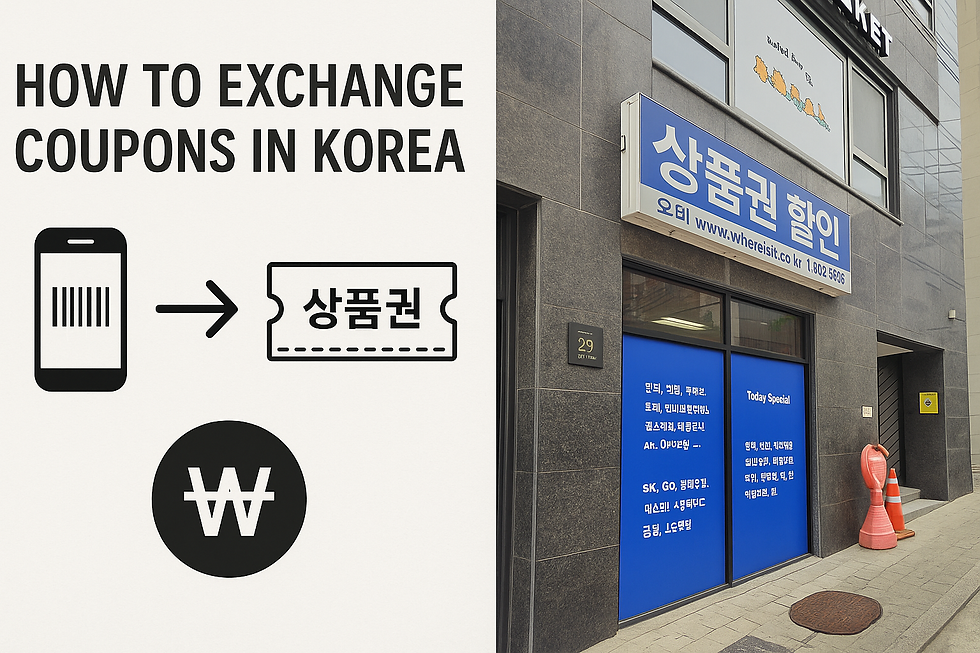 How to Exchange Coupons in Korea: From Mobile to Paper to Cash