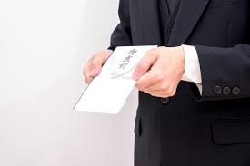 Funeral home in Korea Seoul giving Korean money won in envelope