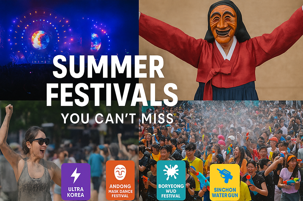 Whether you’re craving EDM under the stars, cooling off in splash zones, or exploring Korea’s rich heritage, here are the must-visit summer festivals in Korea for 2025!