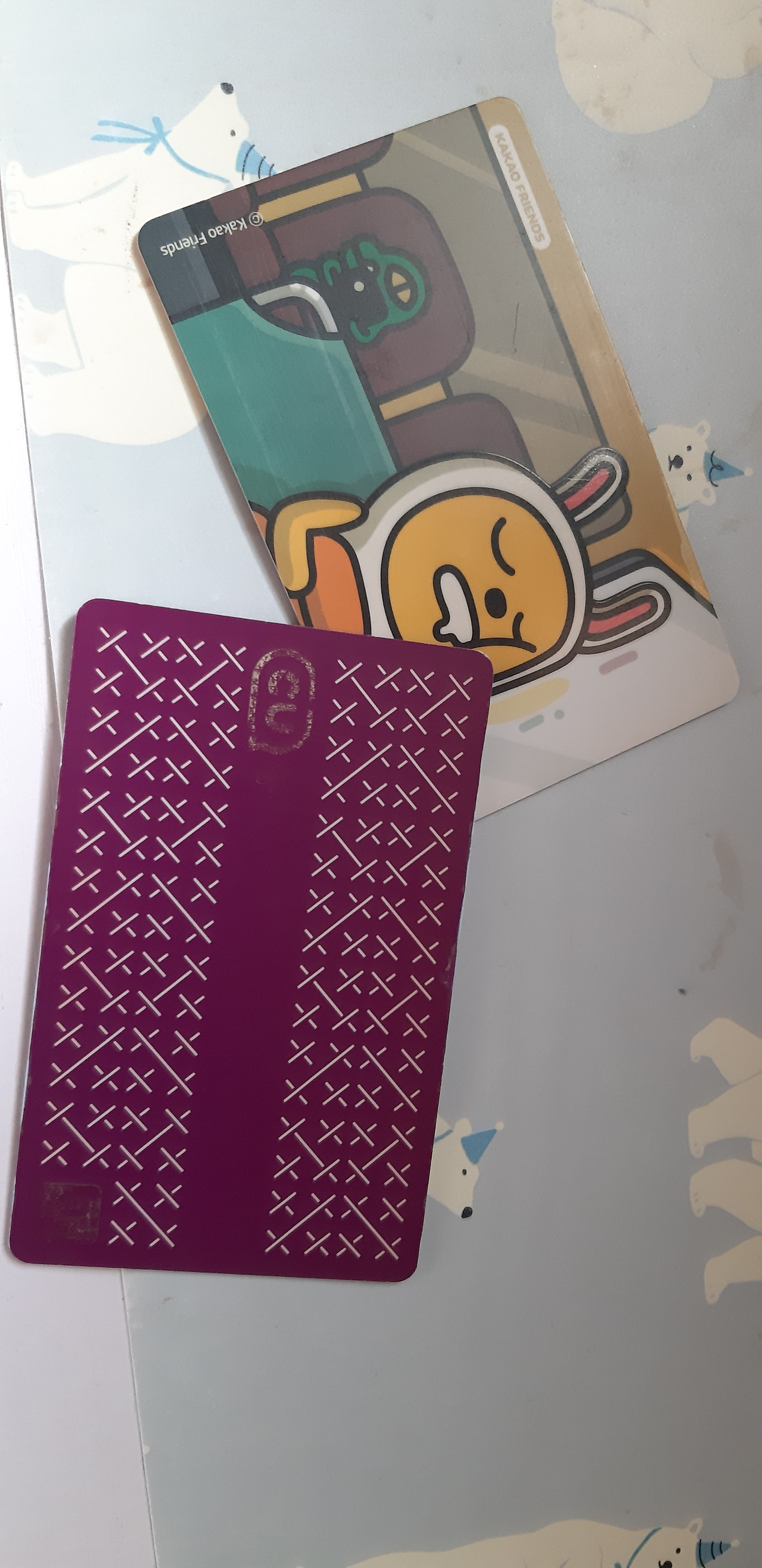 T-Money card for bus and subway in Korea, Seoul Kakao Friends