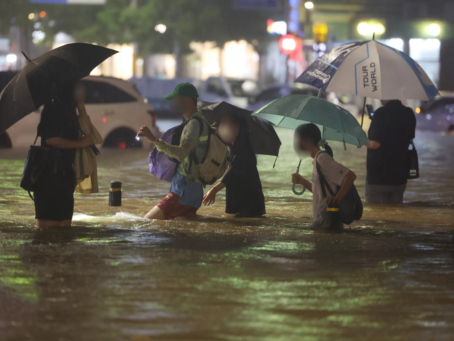  From a recent flood report - high-water levels in Korean urban waterways