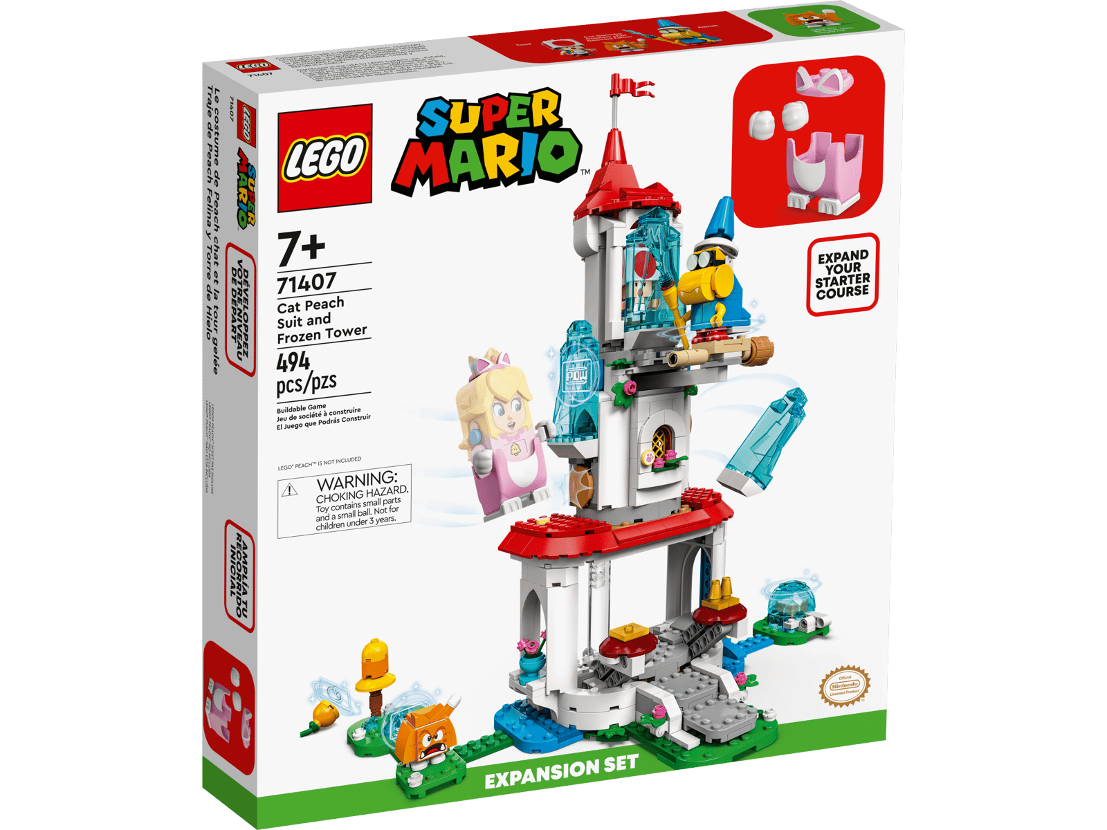71407 Cat Peach Suit and Frozen Tower Expansion Set