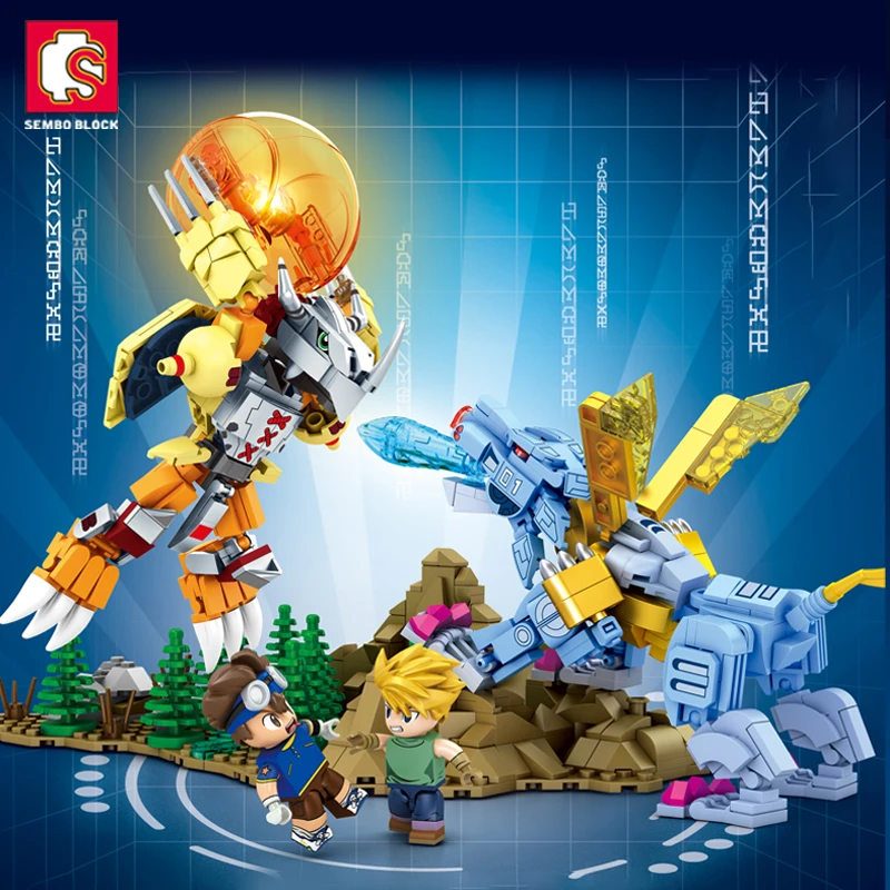 Thumbnail: SEMBO Lego Digimon Wargreymon Metalgarurumon Adventure Anime