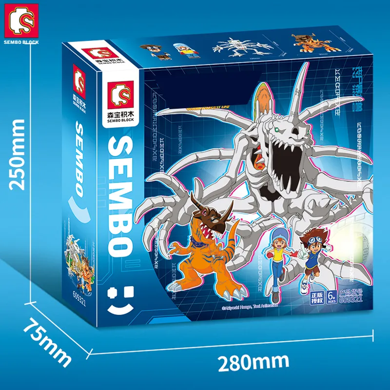 SEMBO Lego Digimon Skullgreymon y Greymon Adventure Anime