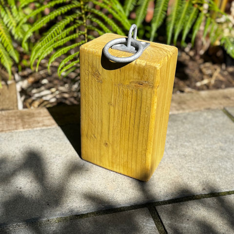 Galvanised iron wood door stopper