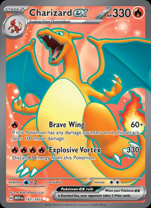 Charizard ex 183/165 151 (EN)