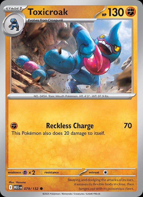 Toxicroak 079/132 Mega Evolution (EN)