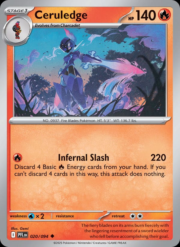 Ceruledge 020/094 Phantasmal Flames (EN)