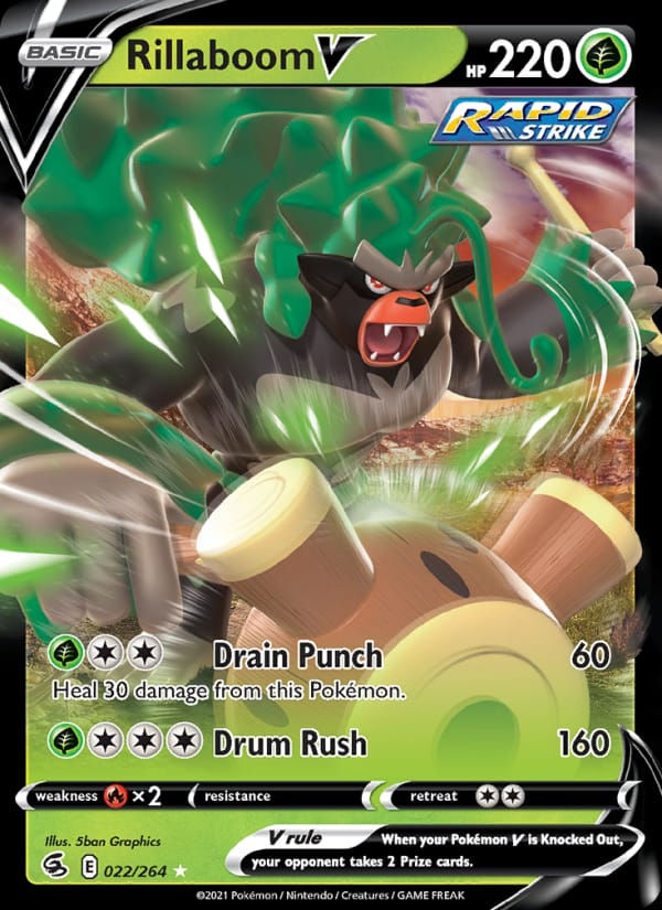Rillaboom V 022/264 Fusion Strike (EN)