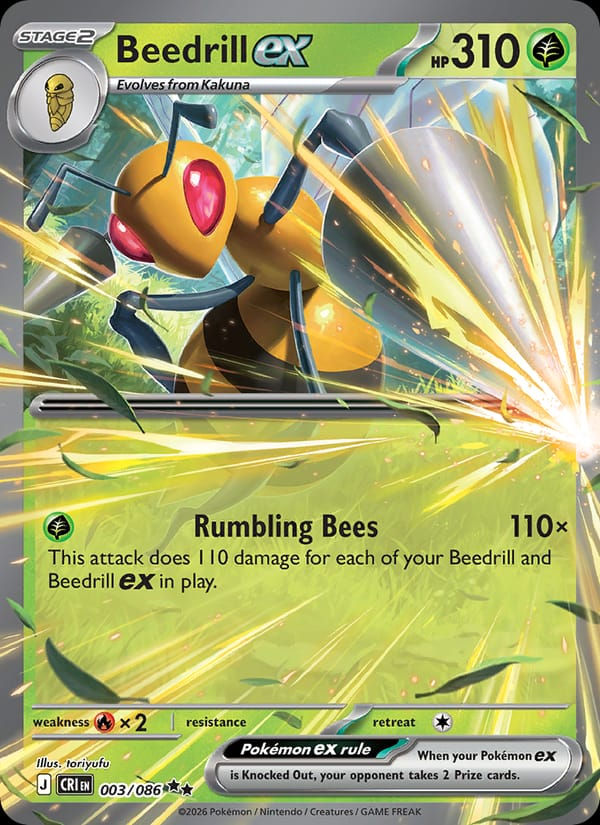 Beedrill ex 003/086 Chaos Rising (EN)