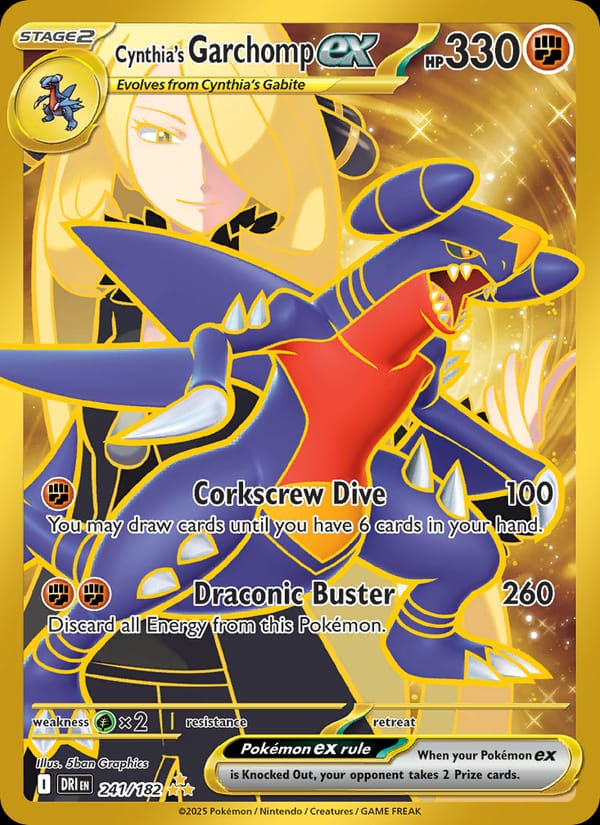 Cynthia's Garchomp ex 241/182 Destined Rivals (EN)