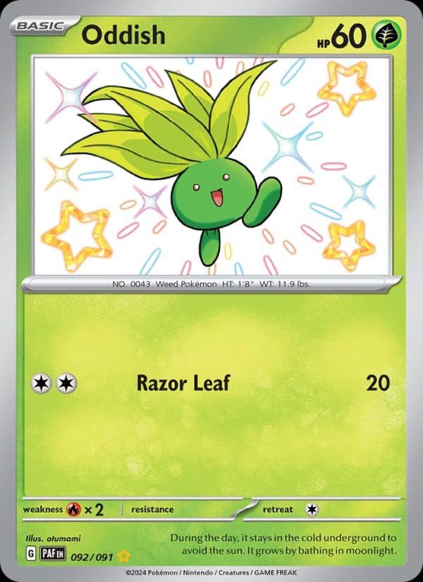 Oddish 092/091 Paldean Fates (EN)