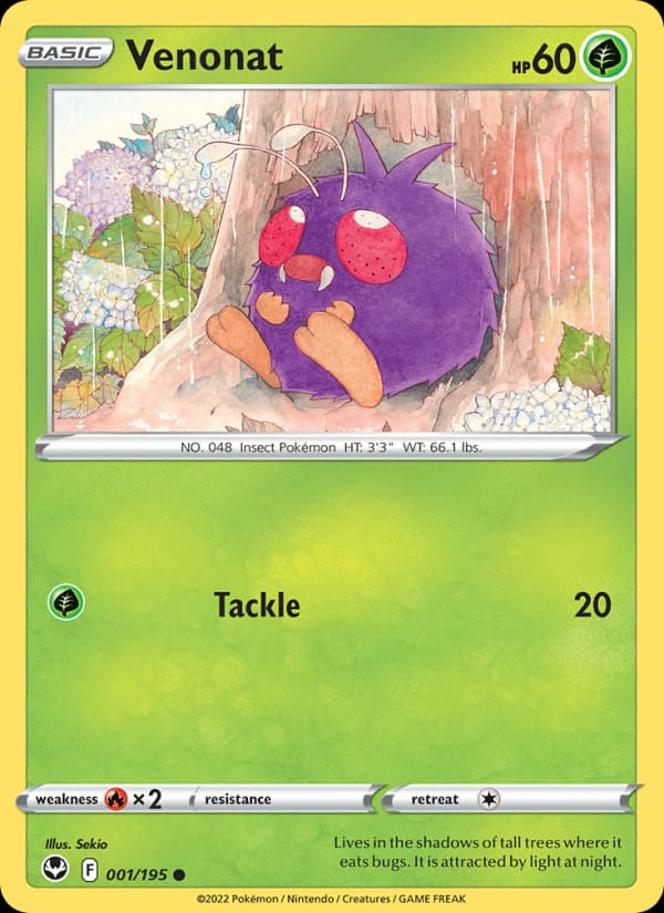 Venonat 001/195 Silver Tempest (EN)