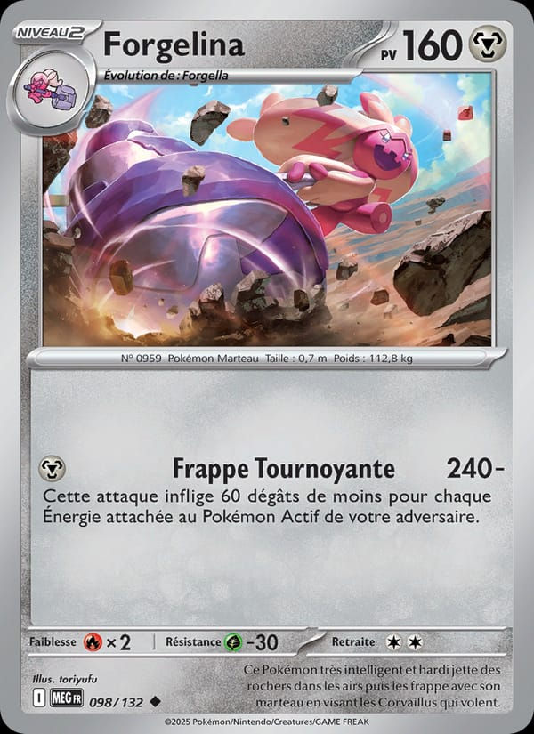 Forgelina 098/132 Méga-Évolution (FR)