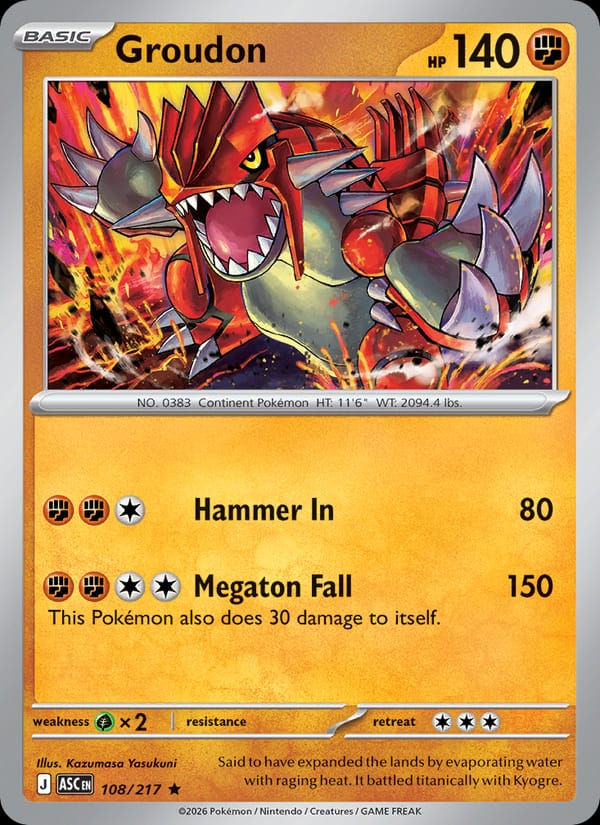 Groudon 108/217 Ascended Heroes (EN)