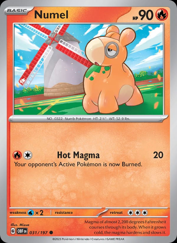 Numel 031/197 Obsidian Flames (EN)