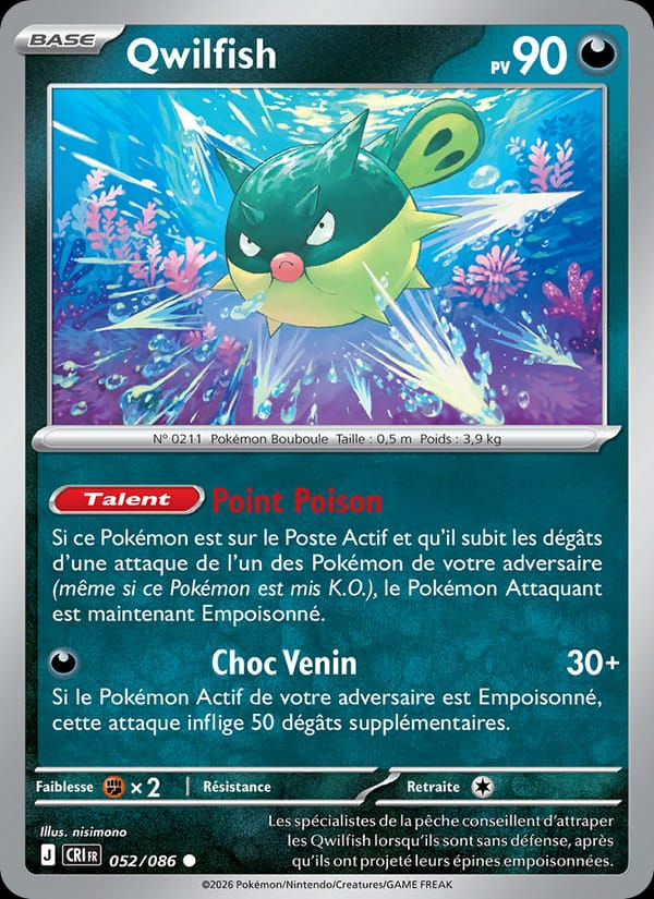 Qwilfish 052/086 Chaos Ascendant (FR)