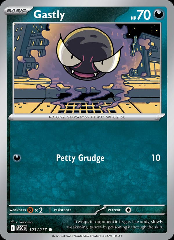 Gastly 123/217 Ascended Heroes (EN)
