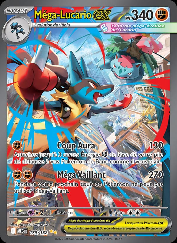 Méga-Lucario-ex 179/132 Méga-Évolution (FR)