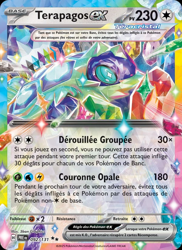 Terapagos-ex 092/131 Évolutions Prismatiques (FR)