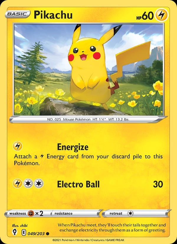 Pikachu 049/203 Evolving Skies (EN)