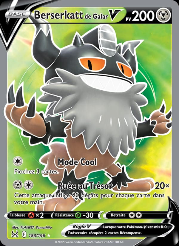 Berserkatt de Galar V 183/196 Origine Perdue (FR)