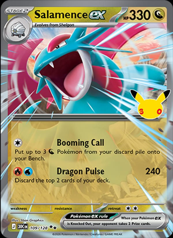 Salamence ex 109/128 30th Celebration (EN)