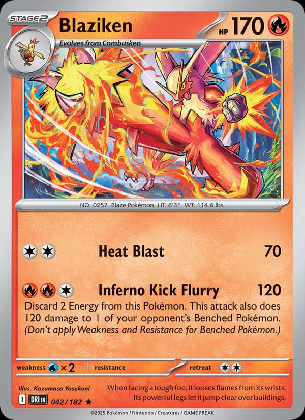 Blaziken 042/182 Destined Rivals (EN)