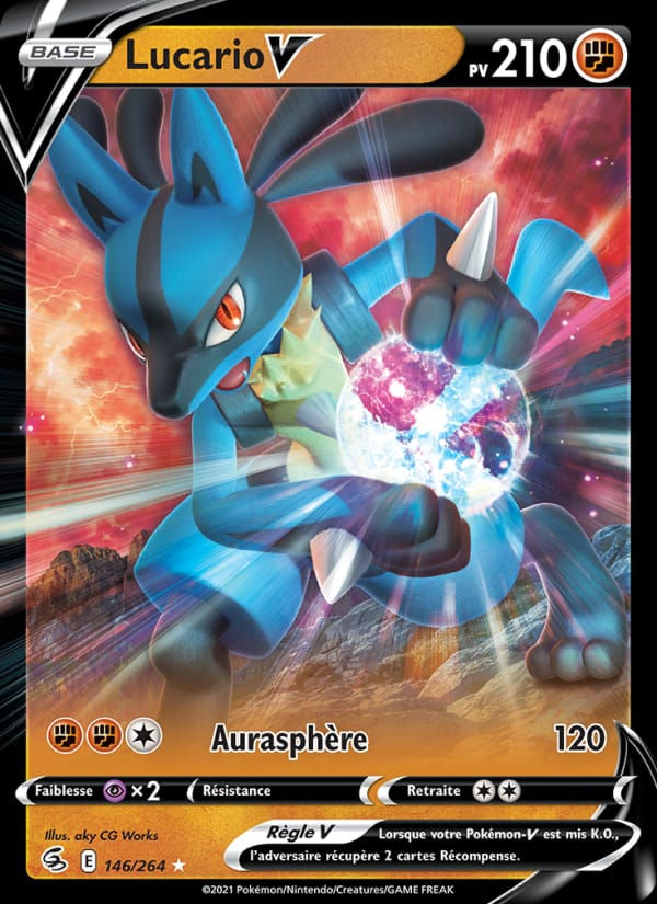 Lucario V 146/264 Poing de Fusion (FR)