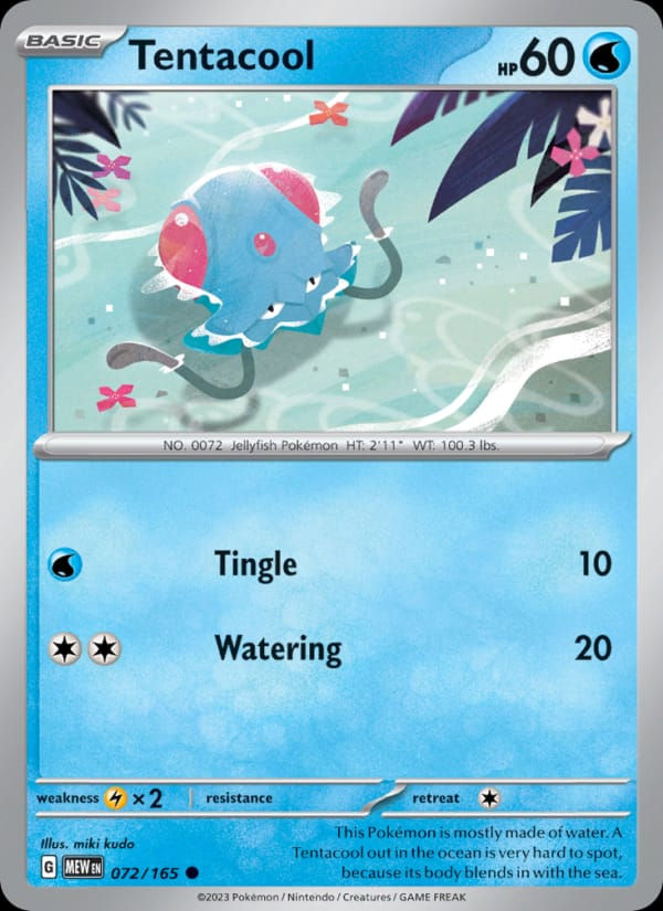 Tentacool 072/165 151 (EN)