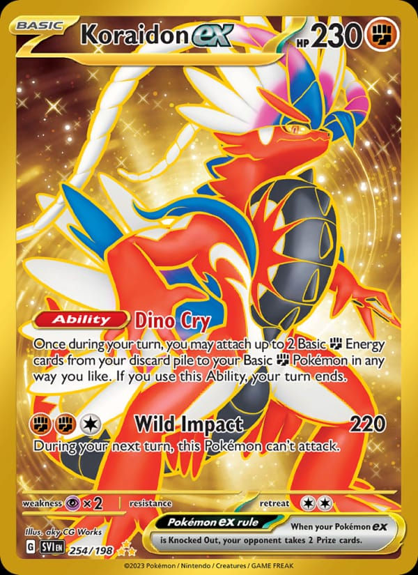 Koraidon ex 254/198 Scarlet & Violet (EN)