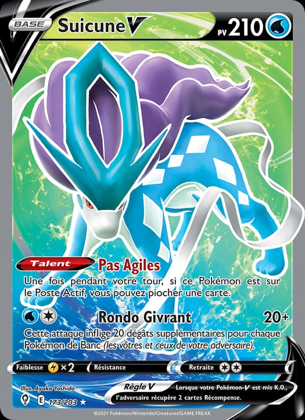 Suicune V 173/203 Évolution Céleste (FR)