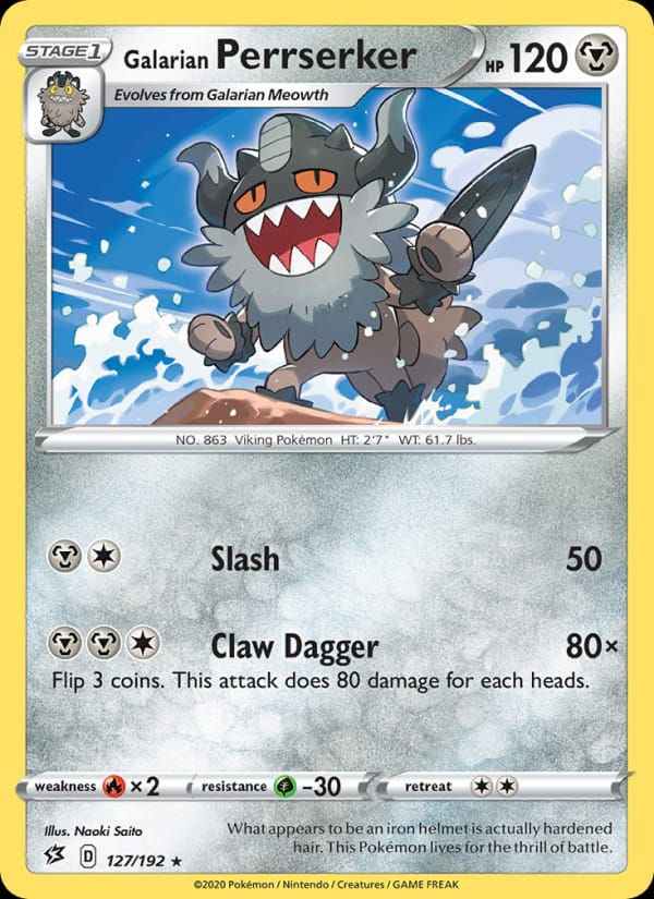 Galarian Perrserker 127/192 Rebel Clash (EN)