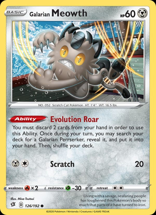 Galarian Meowth 126/192 Rebel Clash (EN)