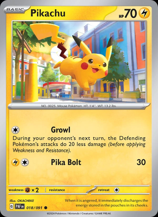 Pikachu 018/091 Paldean Fates (EN)