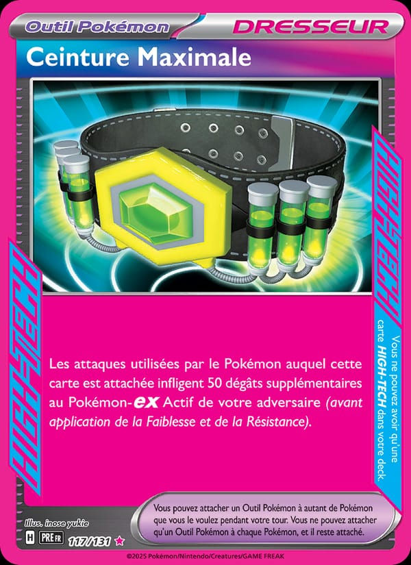 Ceinture Maximale 117/131 Évolutions Prismatiques (FR)