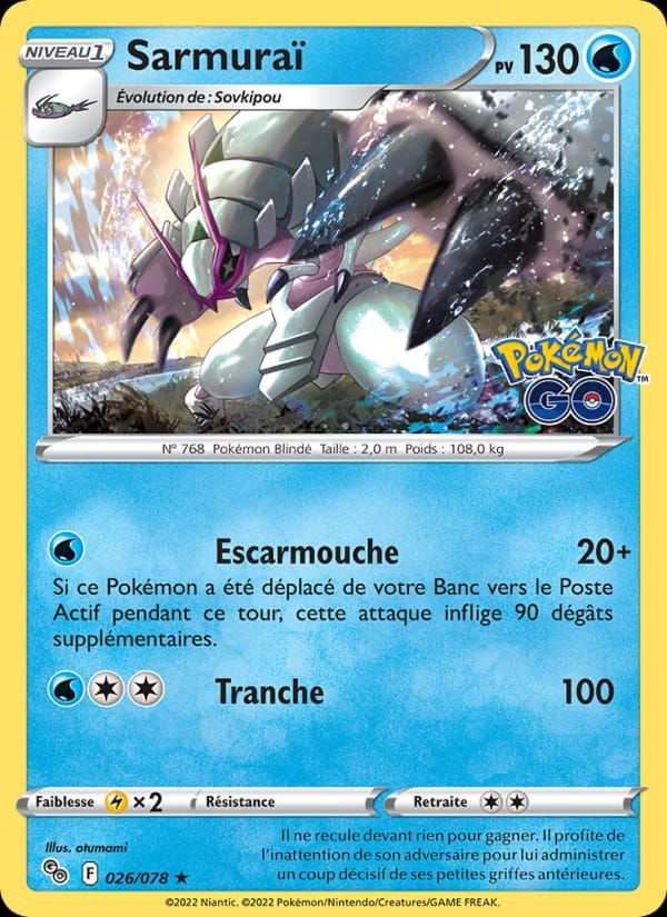 Sarmuraï 026/078 Pokémon GO (FR)