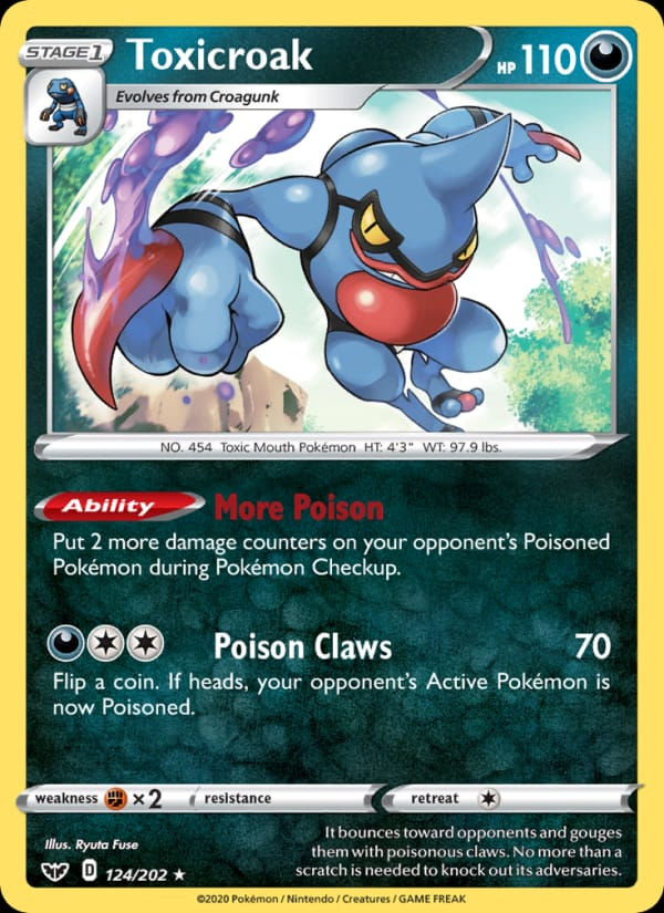 Toxicroak 124/202 Sword & Shield (EN)