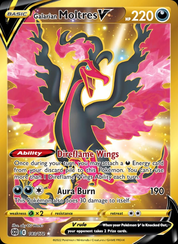 Galarian Moltres V 183/172 Brilliant Stars (EN)