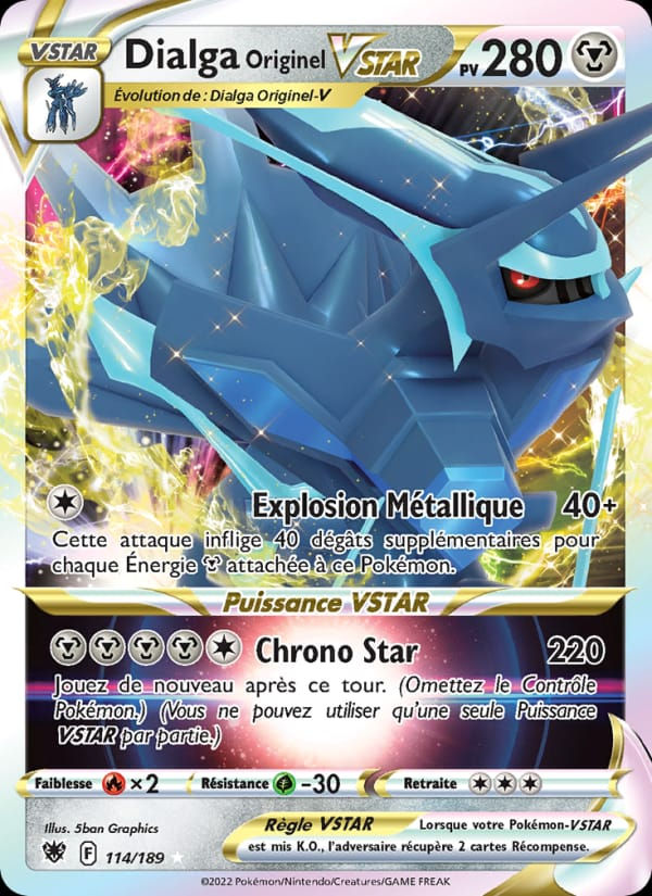 Dialga Originel VSTAR 114/189 Astres Radieux (FR)