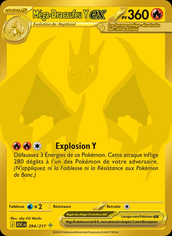 Méga-Dracaufeu Y-ex 294/217 Héros Transcendants (FR)