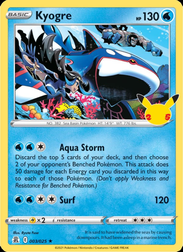 Kyogre 003/025 Celebrations (EN)