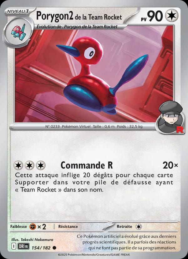 Porygon2 de la Team Rocket 154/182 Rivalités Destinées (FR)