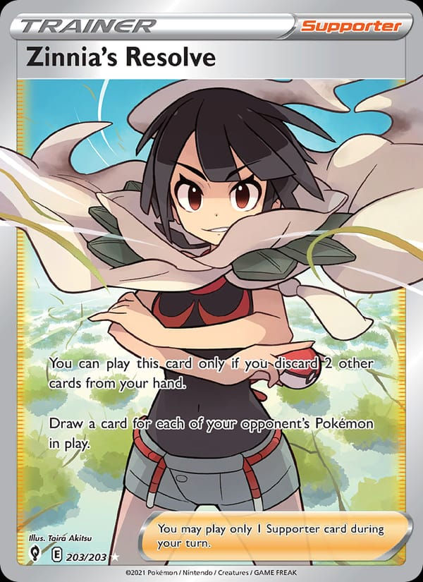 Zinnia's Resolve 203/203 Evolving Skies (EN)