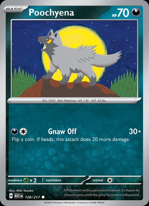 Poochyena 128/217 Ascended Heroes (EN)