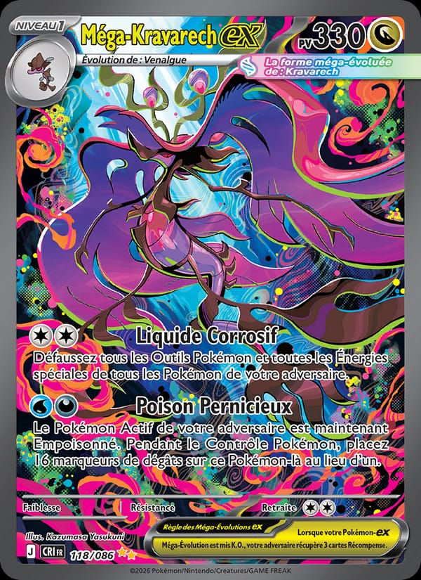 Méga-Kravarech-ex 118/086 Chaos Ascendant (FR)