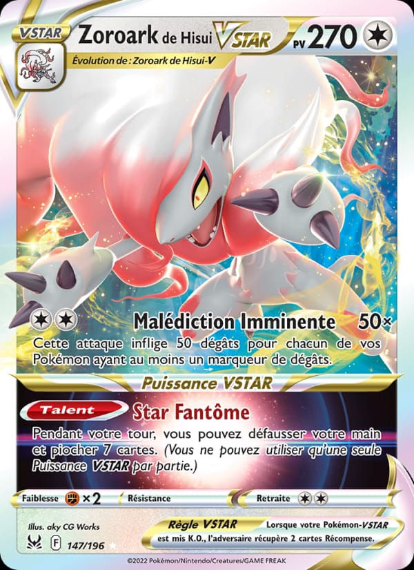 Zoroark de Hisui VSTAR 147/196 Origine Perdue (FR)