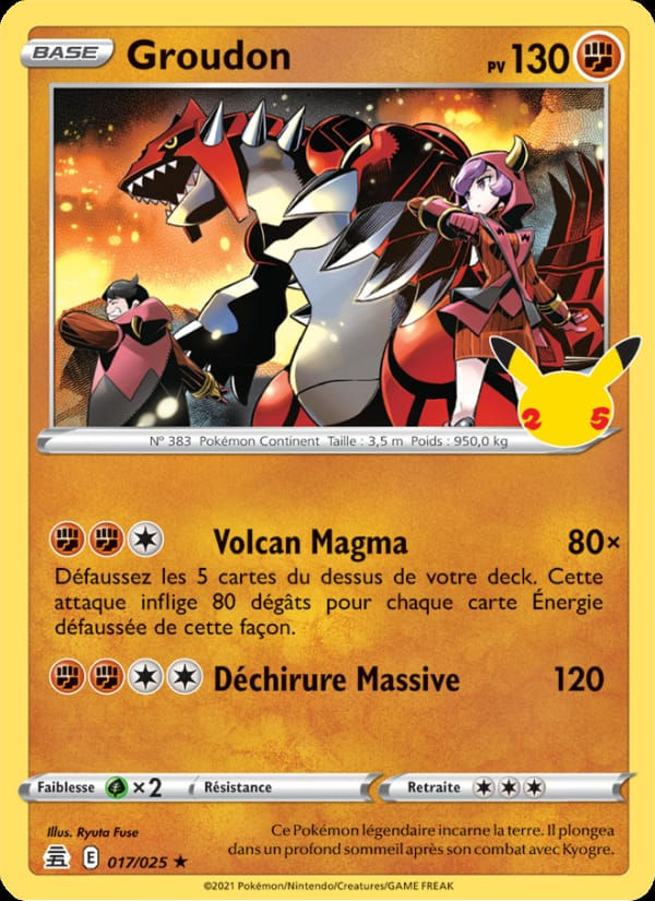 Groudon 017/025 Célébrations (FR)